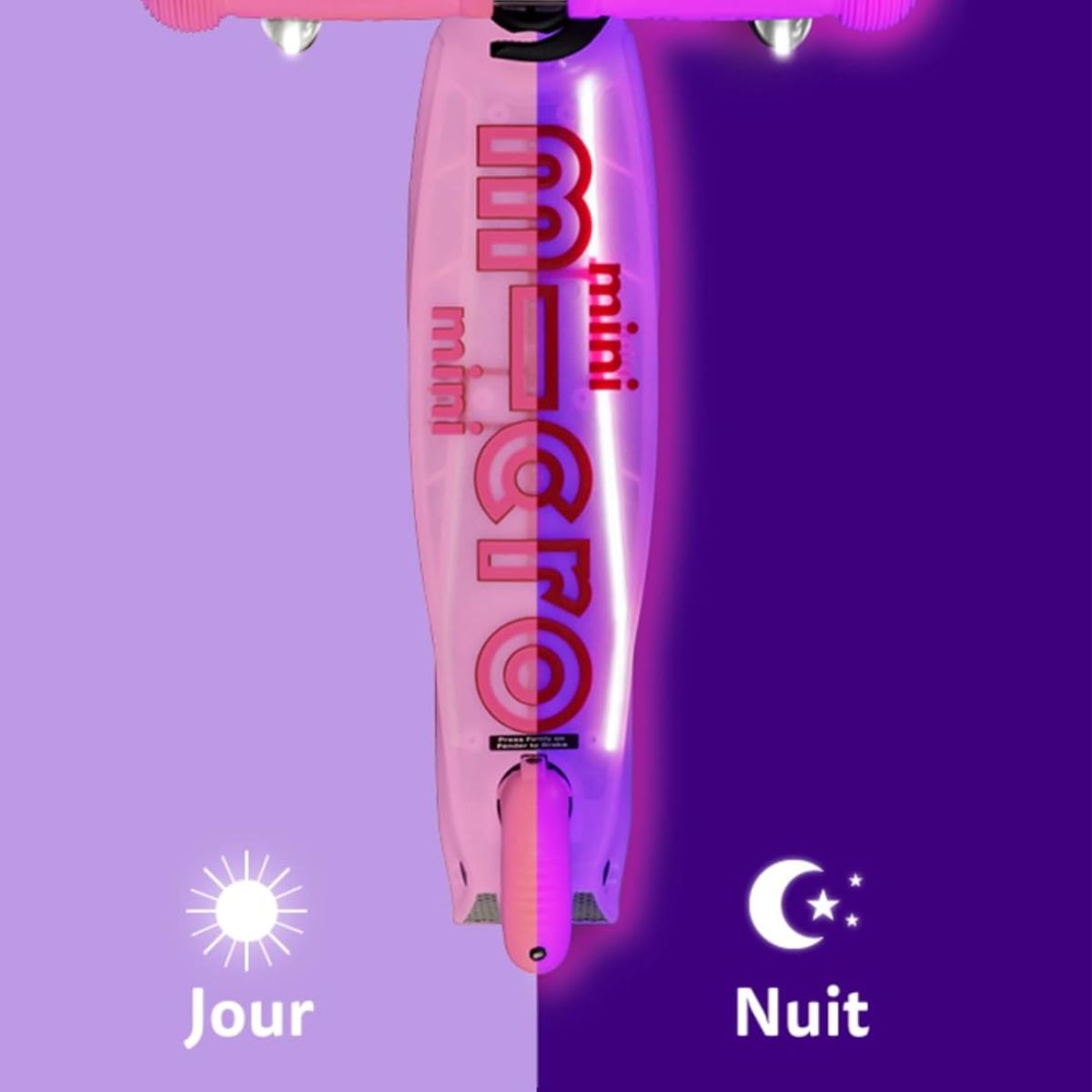 Patinete Infantil Micro Mini Glitter LED Fairy Pink

 - Glow-In-The-Dark Fun