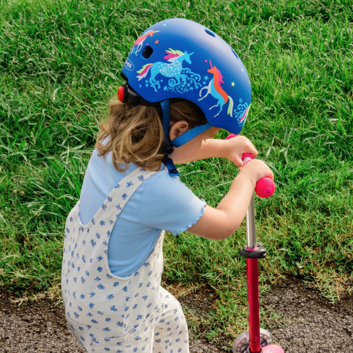 Micro Kickboard Unicorn Pattern Kids Helmet - Extra Small - Comfortable All-Day Fit