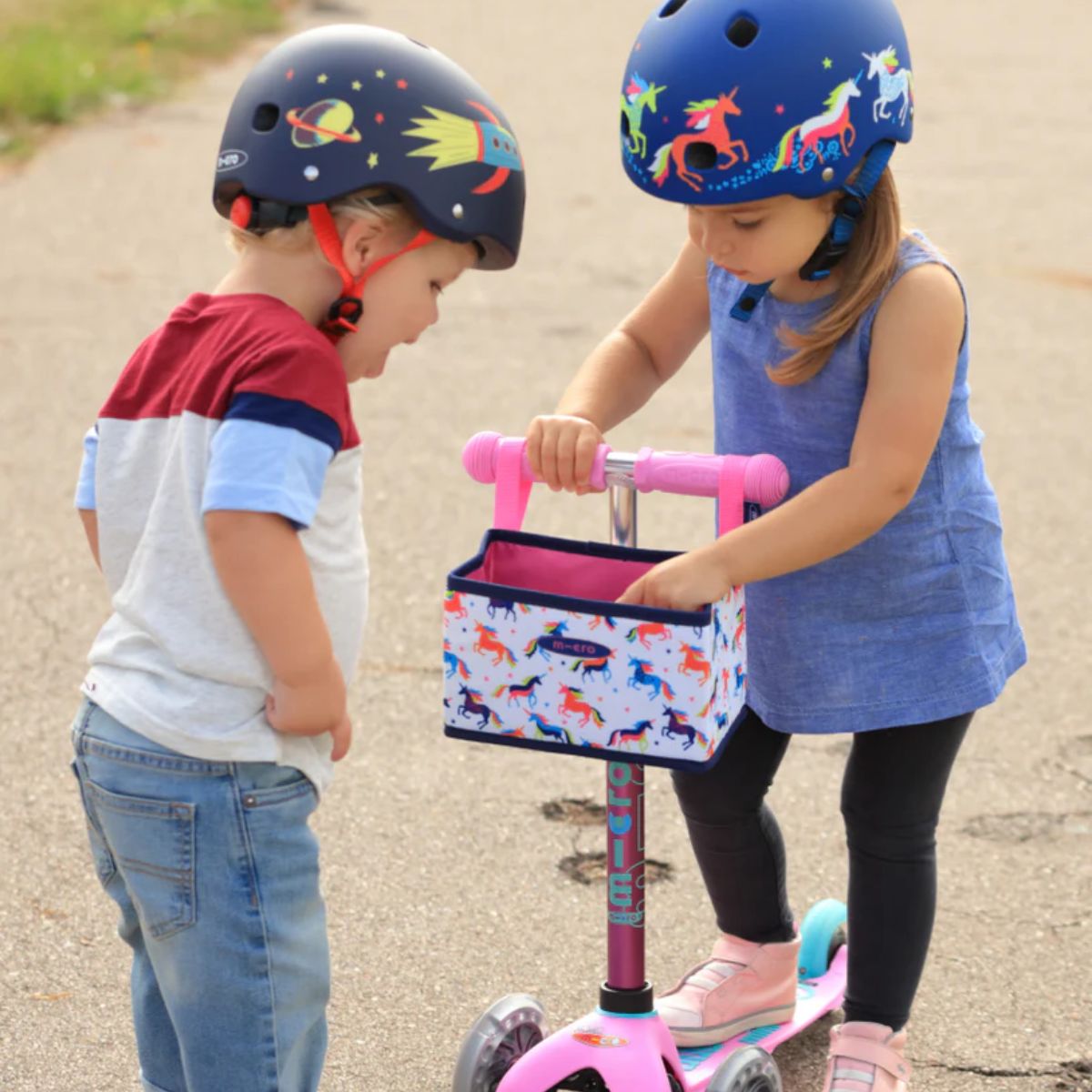 Micro Kickboard Unicorn Pattern Kids Helmet - Extra Small - Stylish Protection You Can Trust